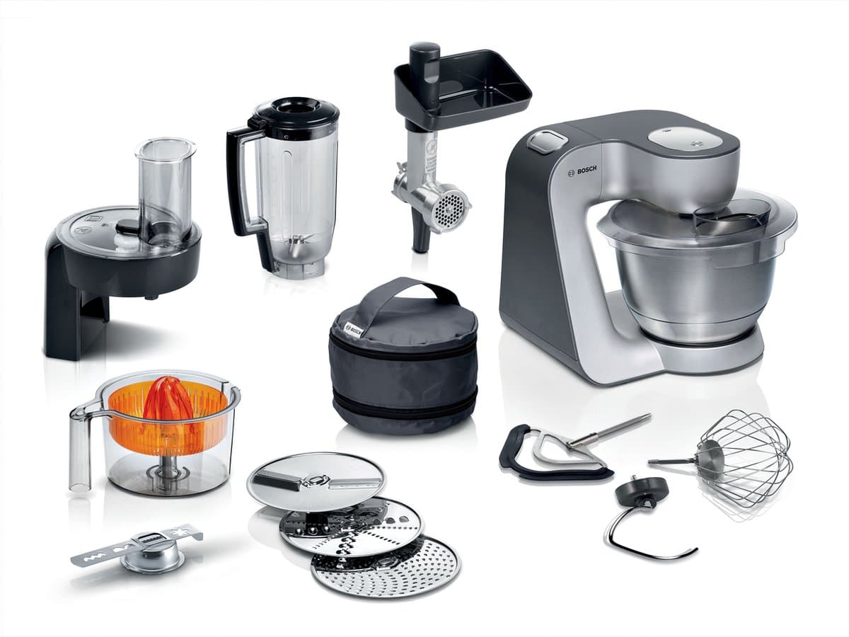 Bosch MUM5 - MUM5935B - Keukenmachine - 1000W - Keukenrobot - Keukenmixer - Mixer met Mengkom - 3,9L - Donker zilver — afbeelding 1
