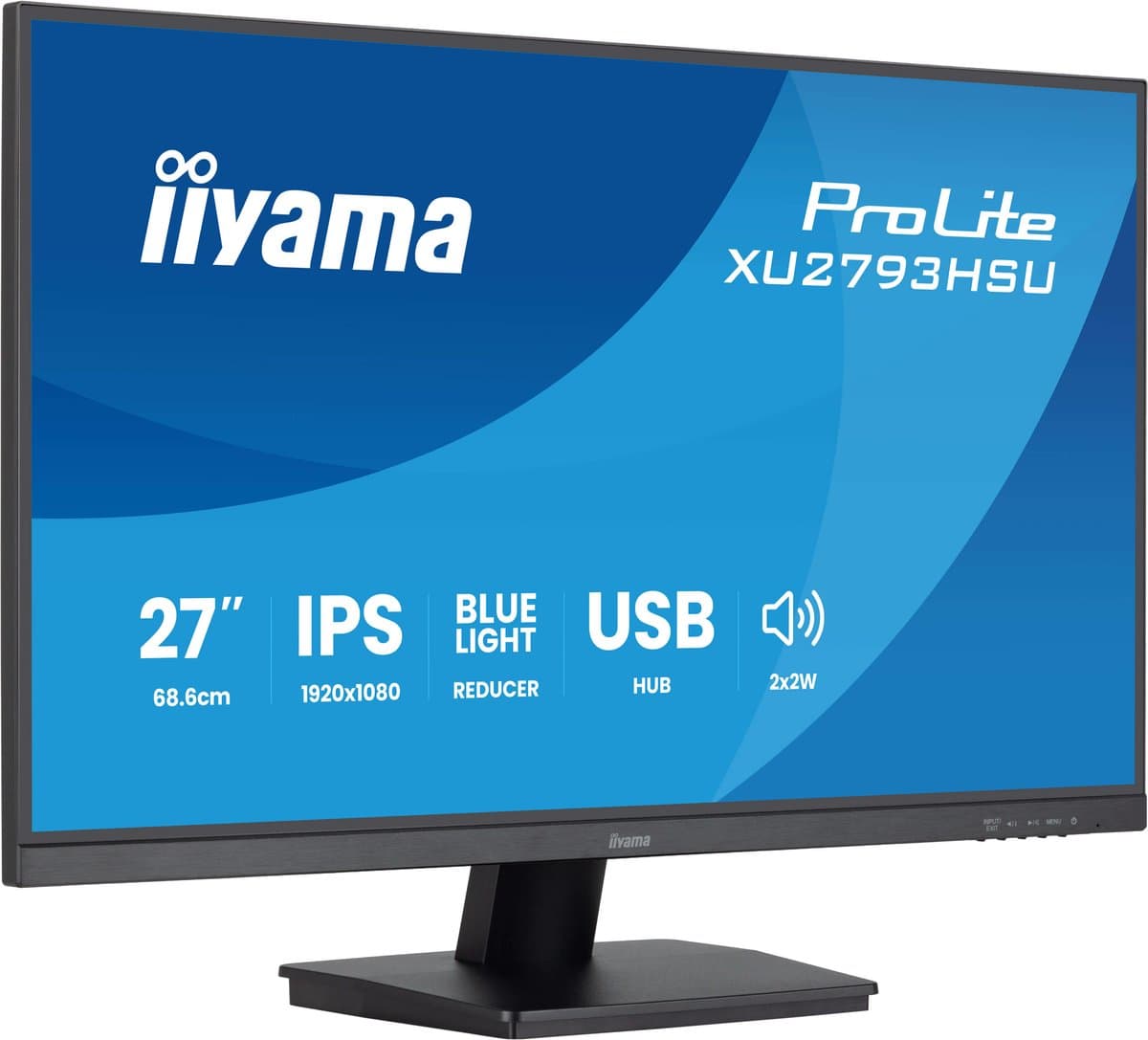 iiyama ProLite XU2793HSU-B7 - 27 inch - Full HD - IPS - USB-Hub (2x) — afbeelding 1