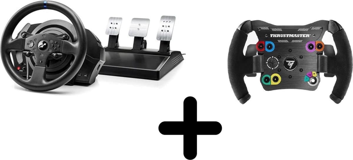 Thrustmaster T300 RS GT Racestuur + Thrustmaster TM Open Wheel- Add-On - PC - PS5 - PS4 + PS3 — afbeelding 1
