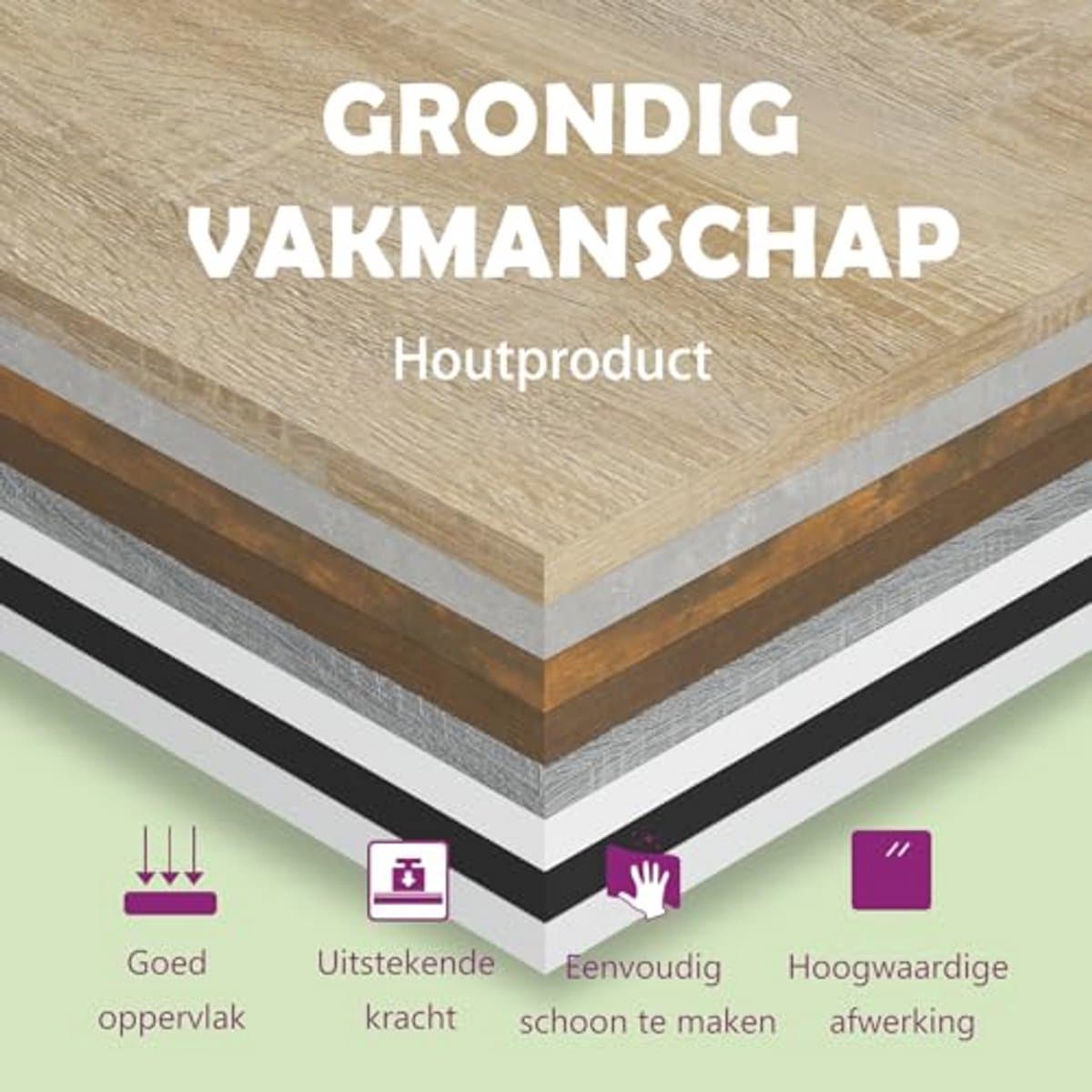 TV-meubel met LED-verlichting 100x35x40cm - modern en duurzaam — afbeelding 1
