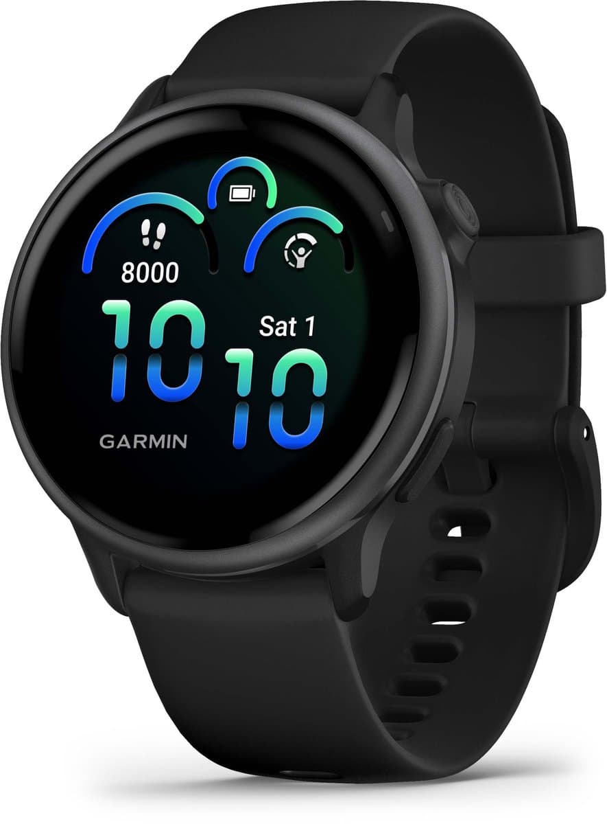 Garmin Vivoactive 6 - Smartwatch - Sporthorloge- Health - Fitness - 42 mm - Zwart — afbeelding 1