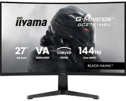 iiyama G-Master GC2781HSU-B1 Black Hawk - 27 inch - Full HD - VA - 144Hz - - Curved - 1ms