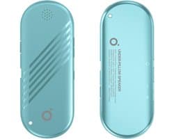 Bluetooth-kussenluidspreker met botgeleiding, draagbare kussenluidspreker, witte ruis, met timer- en volumeregeling, geschikt voor zijslapers (lichtblauw).