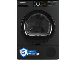 Heinner - Warmtepompdroger - 9 KG - 15 Programma’s - LED Display - Trommelverlichting - Zilver