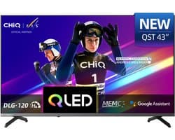 CHiQ U43QST - Smart TV 43 Inch - QLED Pro Google TV - UHD 4K - Randloos Metal Design - Dolby Audio - Nieuw