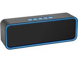carmdering - Draadloze Bluetooth Speaker - Mini Wireless Speaker-Draadloze Luidspreker Stereo Sound Draadloze Luidspreker 5.0 Bluetooth Speaker Antislip Siliconen Bodemmat- Geluidsbox - Zwart