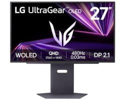 LG UltraGear 27GX790A-B - OLED Gaming Monitor - 480Hz - 0.03ms - Displayport 2.1 - 27 inch