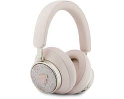 Guess Bluetooth Koptelefoon - ENC - PU Leather met opberdoos - 4G Triangle Logo - Roze