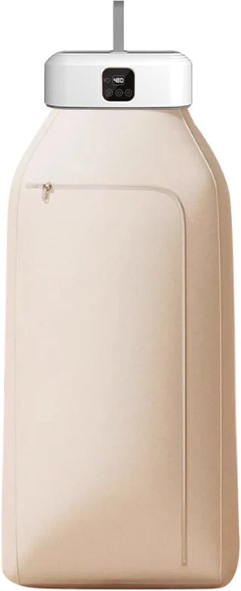 Multifunctionele Droger - Elektrische Wasdroger - Draagbare Compacte Wasdroger - Tijdsinstelling - Beige — afbeelding 1