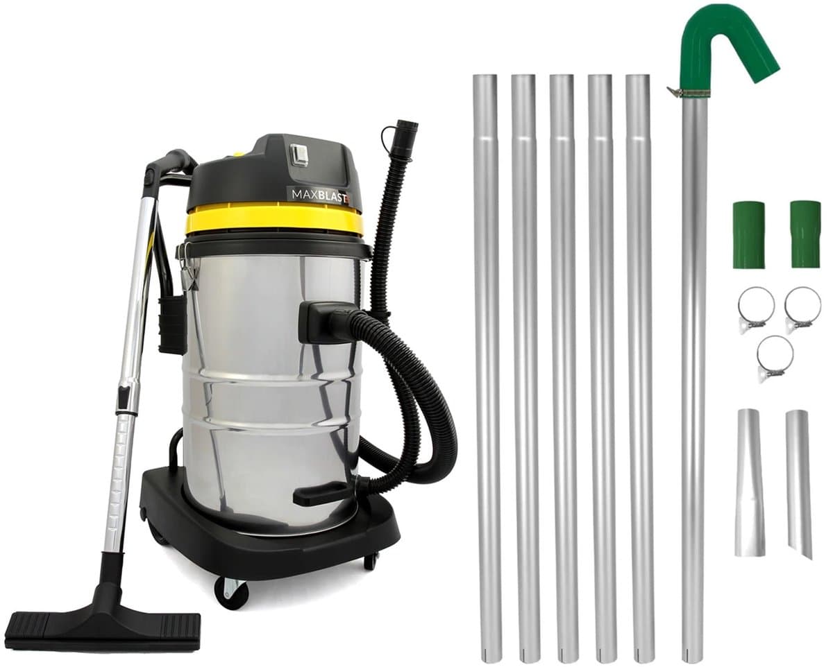 Dakgootstoofzuigerstang set lang bereik afvoerpijp reinigen, 50L Nat-droogzuiger — afbeelding 1