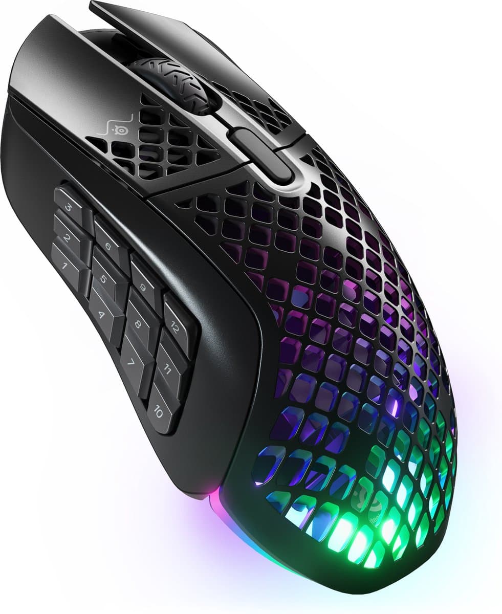 SteelSeries Aerox 9 - Draadloze Gaming Muis - Zwart — afbeelding 1
