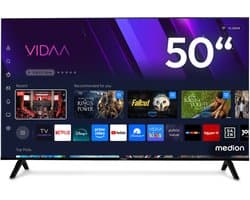 MEDION 125,7 cm (50″) Ultra HD TV (Smart-TV, 4K, HDR10, VIDAA Store, Prime Video, Disney+, DAZN, Paramount+, HbbTV, PVR, Bluetooth, MD 850301)