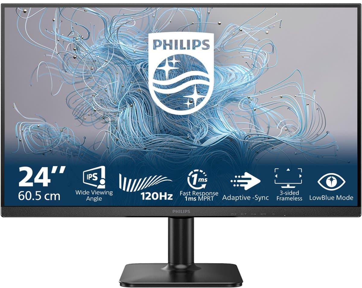 PHILIPS 24E2N1110/00 - Monitor LED - 23,8 inch - Full HD - IPS - SmartImage — afbeelding 1