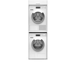 Washcab® Wasmachine Kast - Droger Verhoger - Wasmachine Ombouw - Droger op wasmachine Wit - Stack
