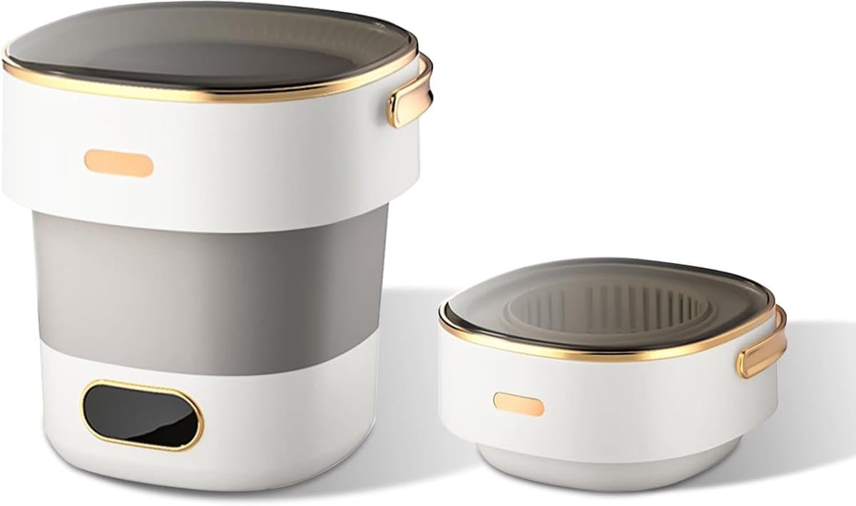Mini Wasmachine met Centrifuge - Voor Kleine Wasgoed - Meerdere Programma's - — afbeelding 1