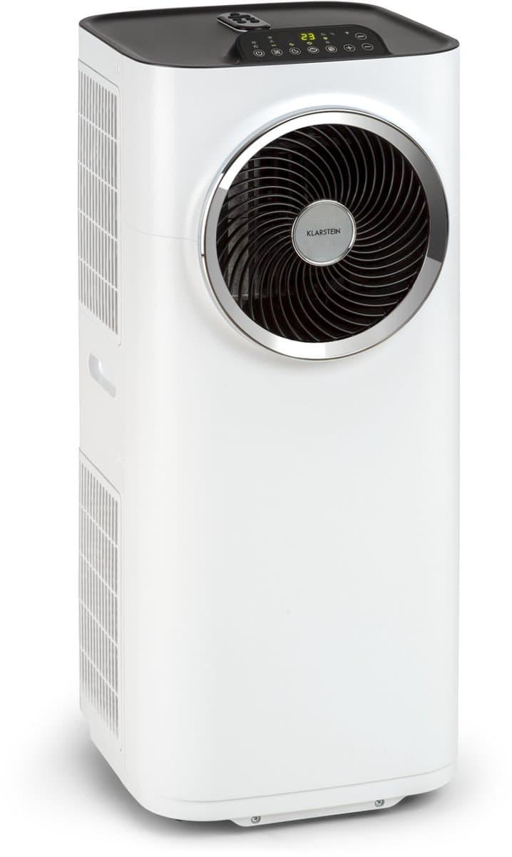 Klarstein mobiele airconditioner met luchtafvoerslang, 5-in-1 airconditioner, ventilator, luchtontvochtiger, luchtreiniger & nachtmodus, app-bediening, kleine & draagbare airconditioner voor thuis & op kantoor, 10000 BTU,9 kW voor 42 m² 50 dB — afbeelding 1