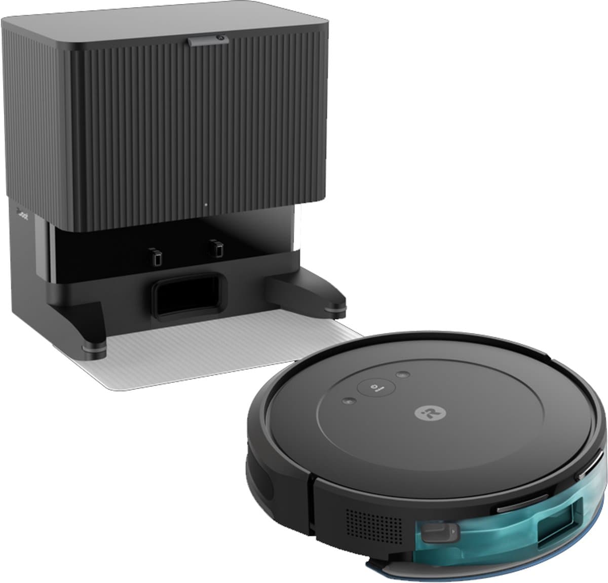 iRobot Roomba Combo® 2 Essential + AutoWash Dock - Robotstofzuiger met Dweilfunctie - Zwart - Y0510 — afbeelding 1