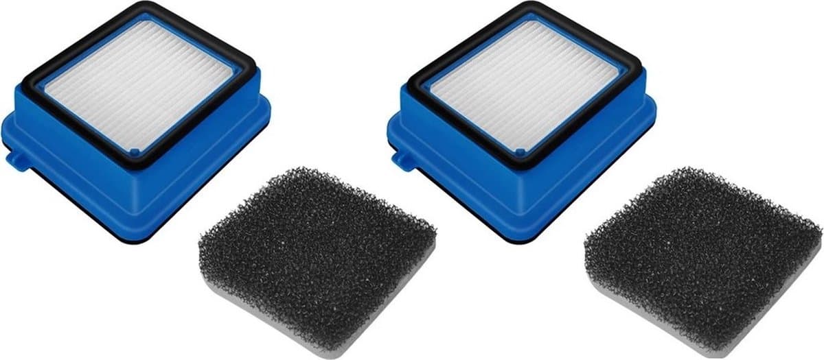 Filter Set geschikt voor AEG - 2x - Stofzuigerfilter QX6, QX7, QX8-2 Stofzuigers - Vervangbare Onderdelen - Wasbaar HEPA Filter — afbeelding 1