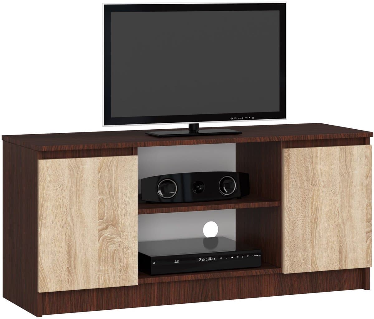 AKORD Furniture Factory OP0LRTVVENSON005, Wengé, 2 schappen, Mat, 2 deur(en), 400 mm, 1200 mm — afbeelding 1