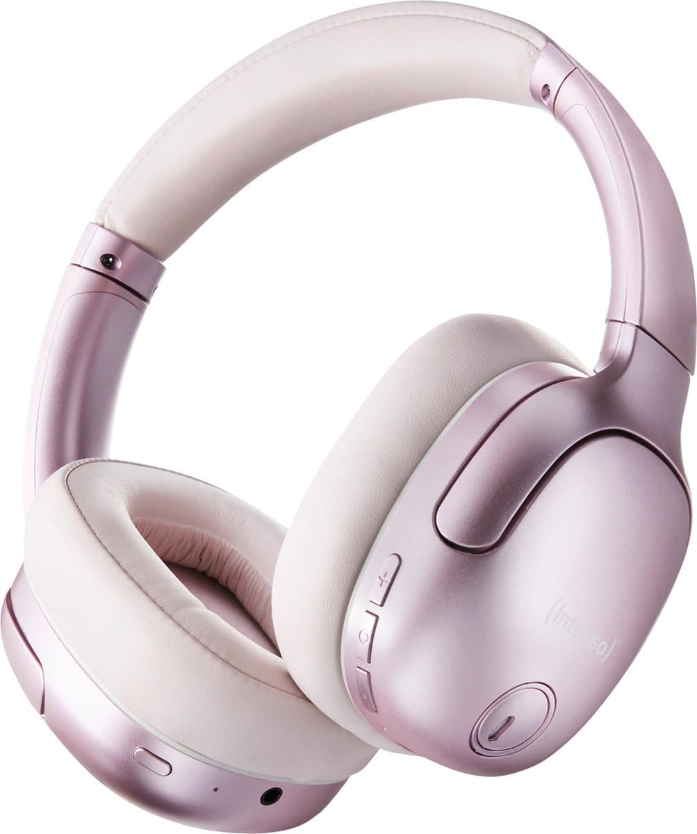 (Intenso) O400HA Bluetooth over-ear koptelefoon met actieve ruisonderdrukking (ANC) - roze — afbeelding 1