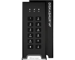 iStorage diskAshur M2 - externe harde schijf - M2 SSD - 500 GB - USB - 256-bit - Zwart