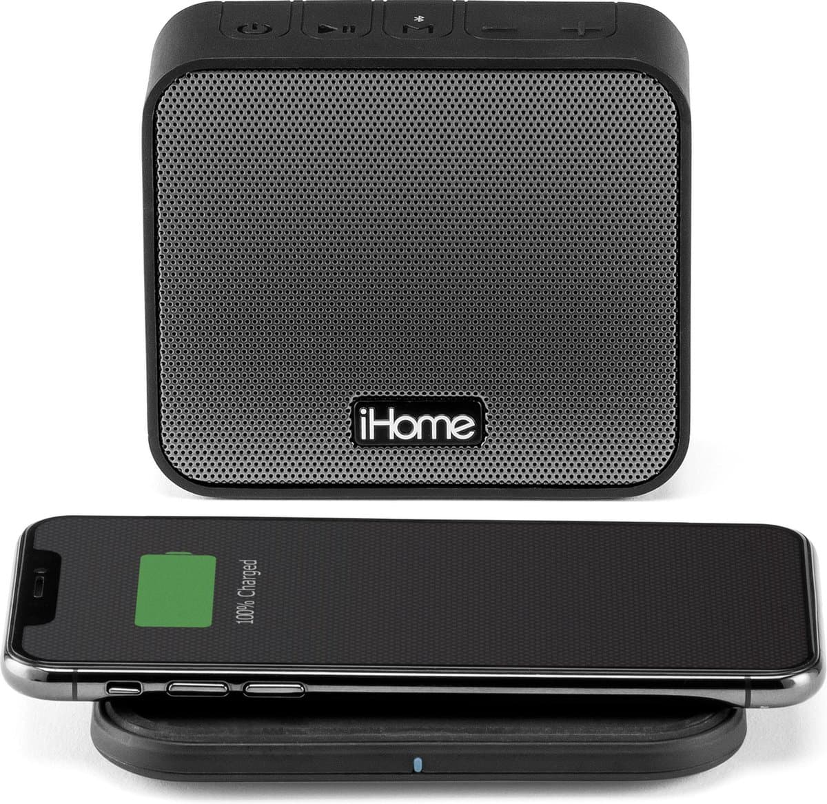 iHome 2-in-1 Bluetooth speaker oplader telefoon | iBTW88BGE — afbeelding 1