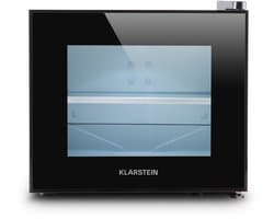 Klarstein Mini-Koelkast Frosty 10L 65W Zwart - Minikoelkast Drankkoeler Hotelkoelkast,8L 30 dB - voor Hotelkamer voor Kantoor voor Slaapkamer - LED-Binnenverlichting Glasdeur Stil - Mini Fridge - Kleine Koelkast - Compact Koelkast