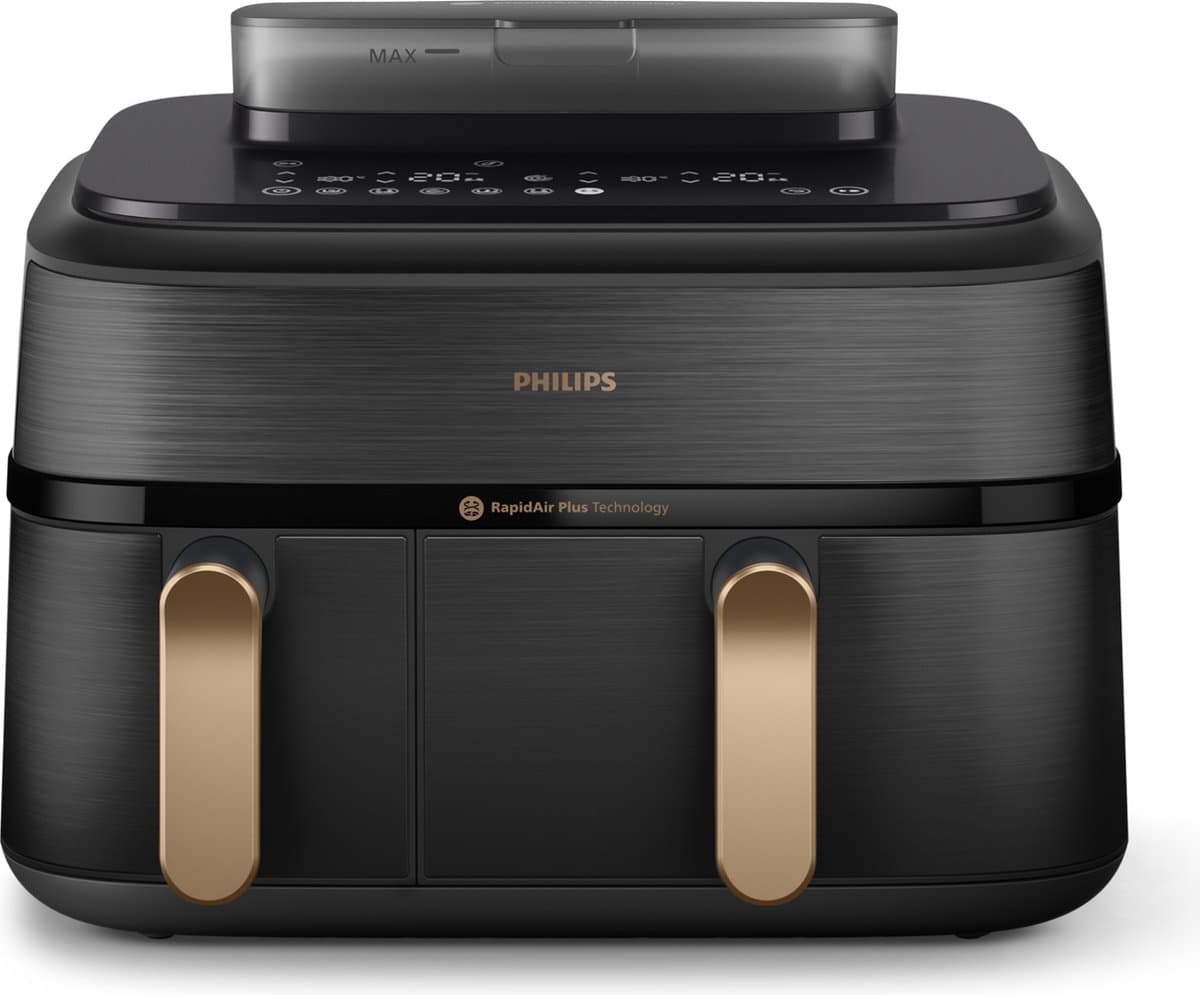 Philips 5000 series NA552/00 - Dubbele heteluchtfriteuse - 9L - 2750W - Zwart — afbeelding 1