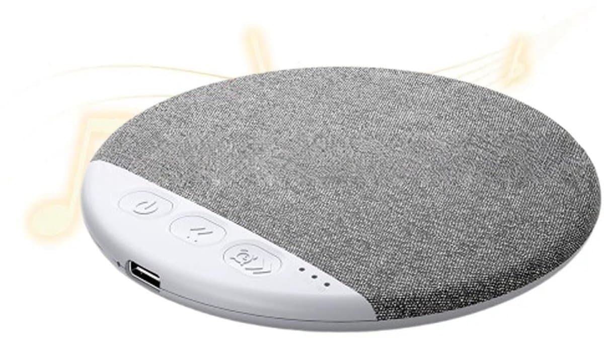 Slaapsprekers - kussenspeaker - Slaapgeluidsspeaker - muziek bij het kussen - timer voor uitschakelen - lichte muziek - witte ruis - Bluetooth - verbinding - slaapondersteuner - speaker onder het kussen - geschikt voor rustige nachten - grijs — afbeelding 1