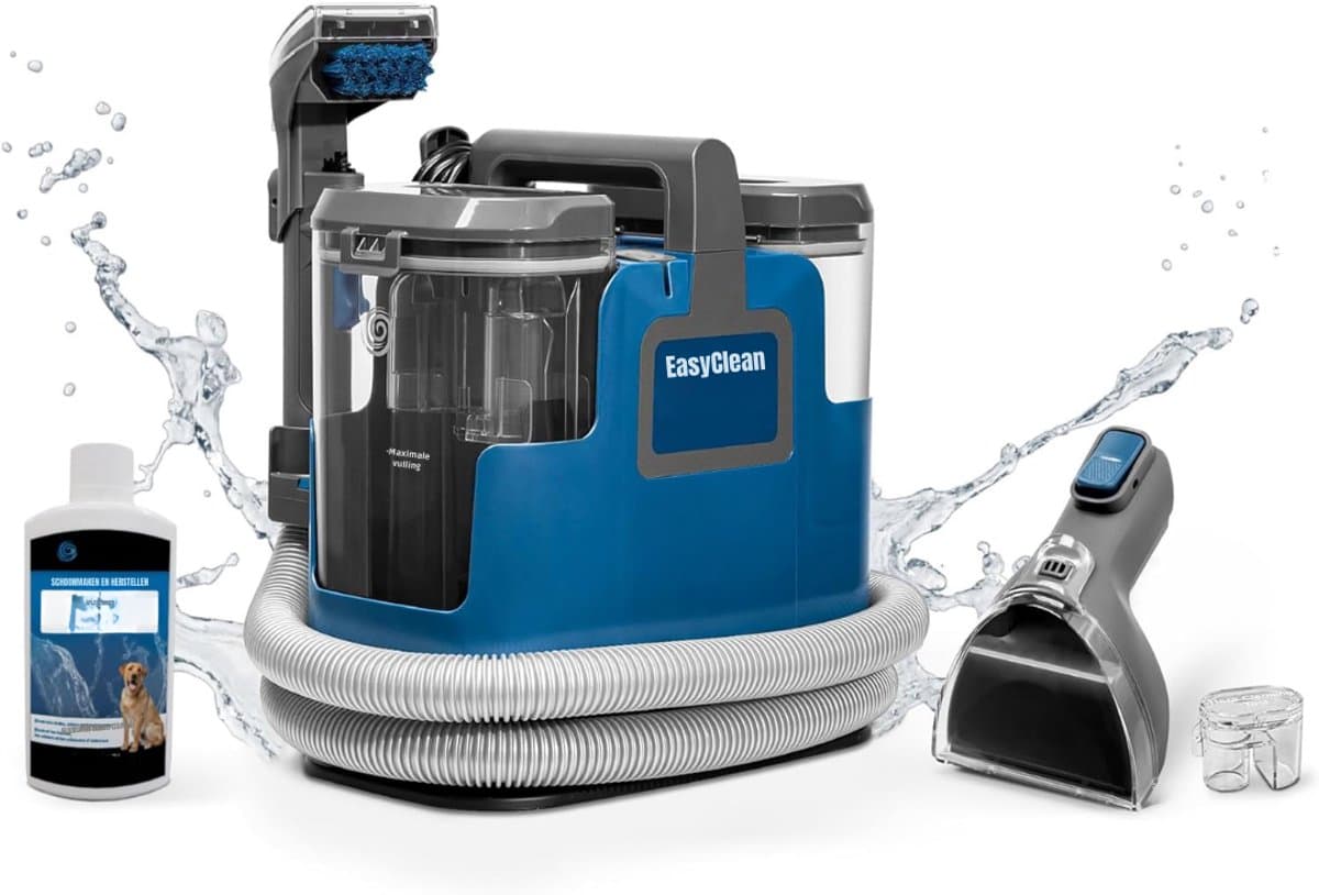 Aurixi® Stoomreiniger bank - Stoomreiniger - Stoomreiniger meubels - 500 W - Draagbaar - Blauw - 34cm x 23cm x 36cm — afbeelding 1