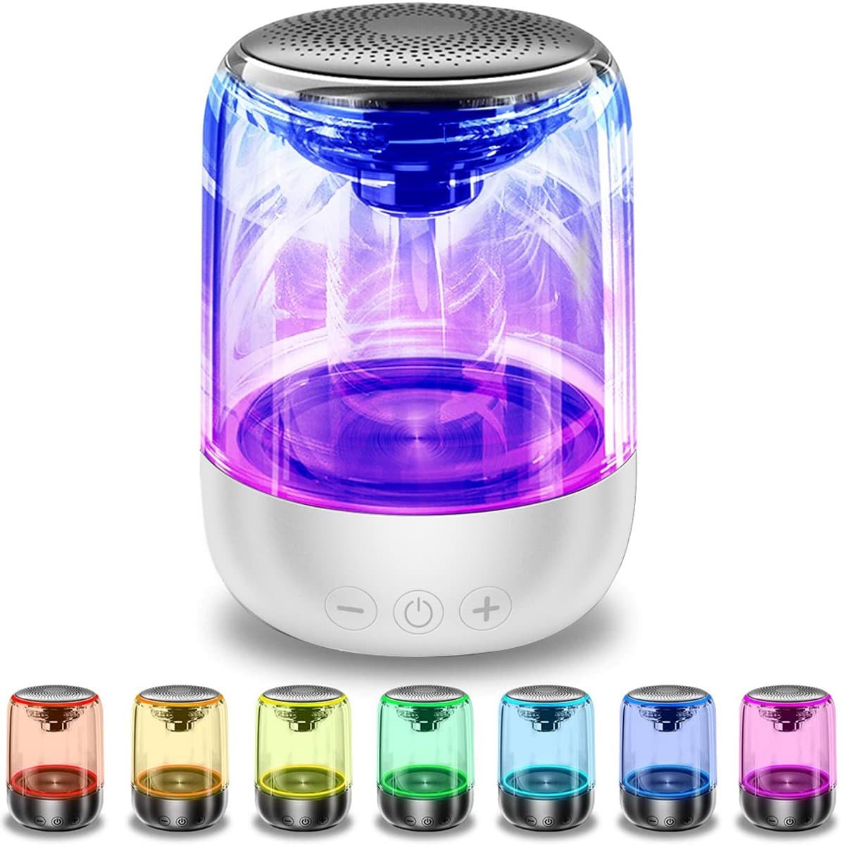 Crrynuo Luidsprekers - Bluetooth speaker - draadloze - USB - Wit — afbeelding 1