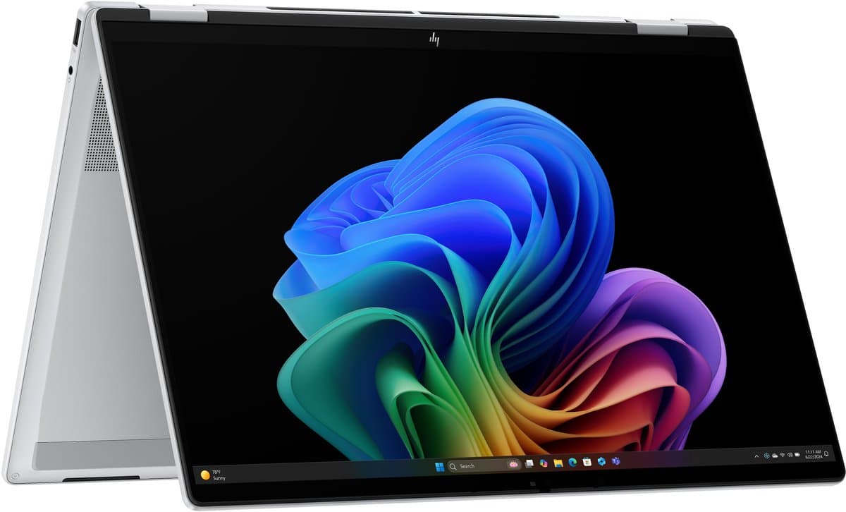 "HP OmniBook X Flip Next Gen AI 16-as0054ng Copilot+ PC Intel Core Ultra 7 226V Hybride (2-in-1) 40,6 cm (16"") Touchscreen 3K 16 GB LPDDR5x-SDRAM 512 GB SSD Wi-Fi 7 (802.11be) Windows 11 Home Zilver" — afbeelding 1