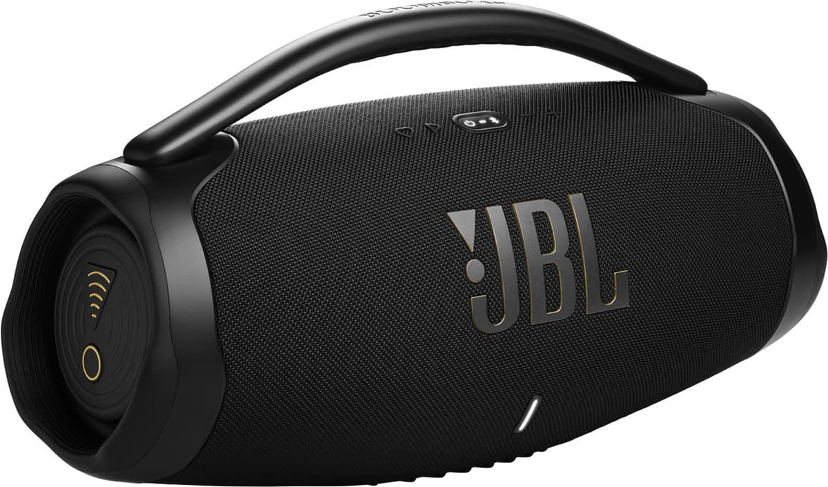 JBL Boombox 3 WiFi - Draagbare WiFi & Bluetooth Speaker - Waterdicht (IP67) - 24 uur batterij - JBL Original Pro Sound - AirPlay, Chromecast & Multiroom - Zwart — afbeelding 1
