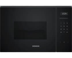 Siemens BE555LMB1 - iQ500 - Inbouwmagnetron - 59x38 cm - 25 l - Zwart - Eenvoudig te reinigen met hydrolyse