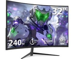 Quvo® Gaming Monitor 240hz - Gaming Monitor - Zwart - 18xm x 72cm x 59cm ; 5.5 kg