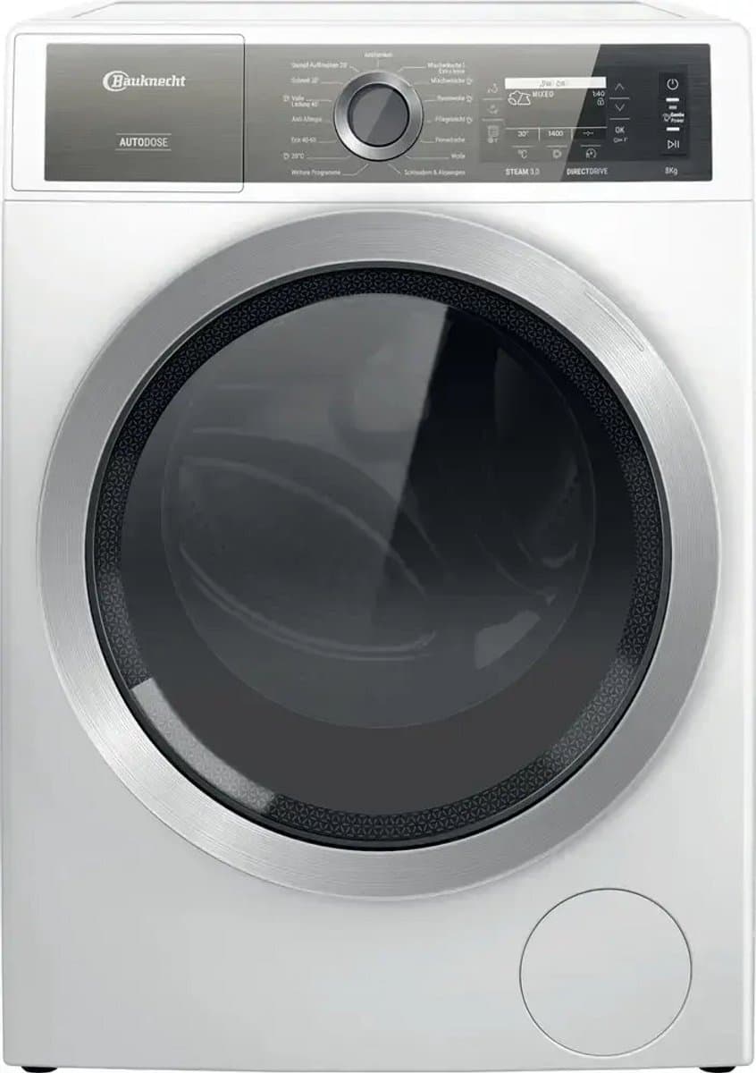 Bauknecht B8X 89ADE SILENCE | Wasmachine | 8 kg | Stoom | Duits taaldisplay — afbeelding 1