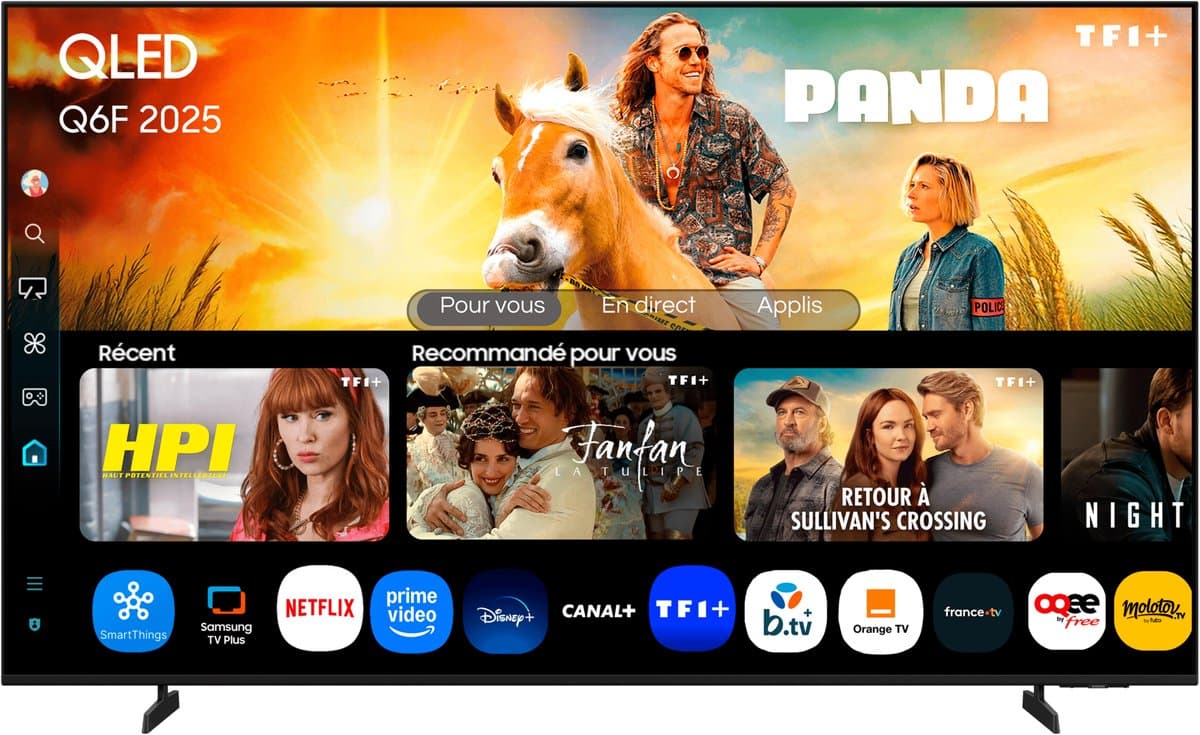 "Samsung TQ75Q6FAAU 190,5 cm (75"") 4K Ultra HD Smart TV Wifi Zwart - Smart TV" — afbeelding 1