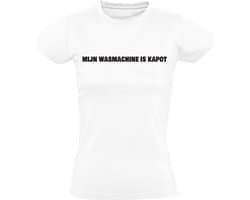 Mijn wasmachine is kapot Dames T-shirt - was - kleding - machine - droger - stuk