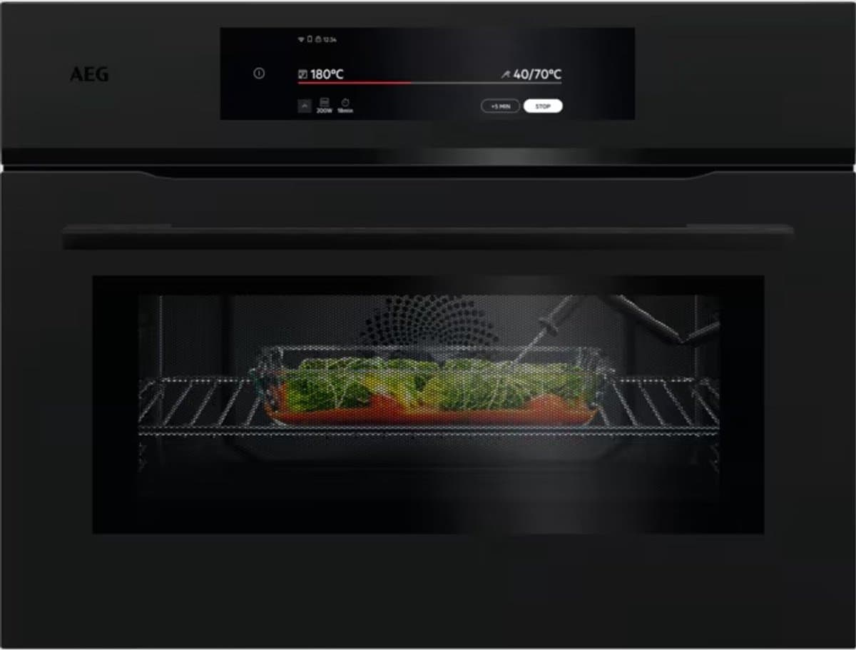 AEG NKK9N821T - 9000 Serie - inbouw combi-oven (45 cm) — afbeelding 1
