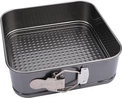 Ziva vierkante bakvorm met veer (20 x 20 x 6,5cm) - Ideale accessoire voor ovens, Instant Pot multicookers & Instant Vortex Airfryers