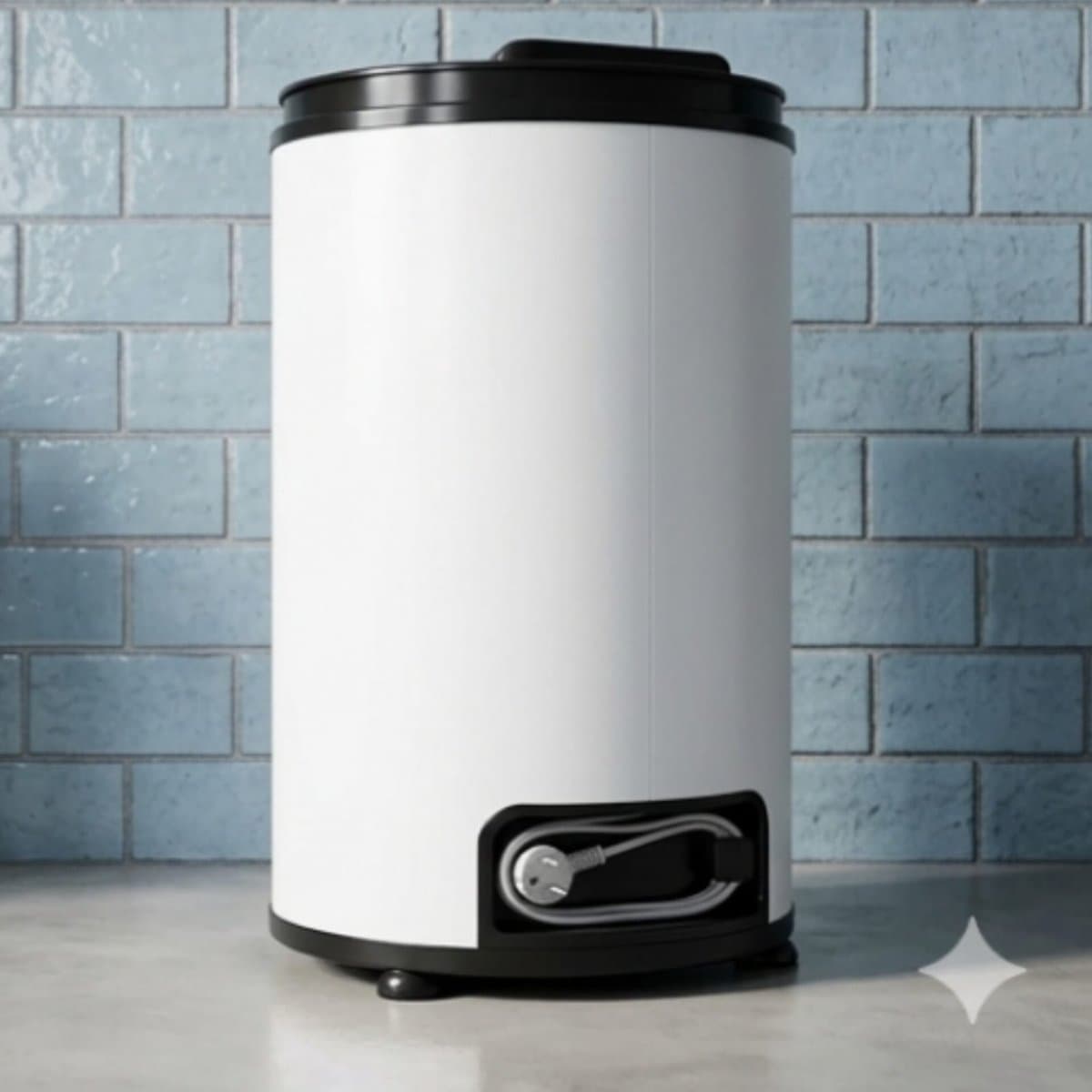 Centrifuge Wasdroger 6 kg – TurboSpin Compact 3200 RPM Spin Dryer, Ruimtebesparend 35x37x66 cm, Draagbare Spin Droger, Handmatige Bediening – Wit Urbanhome — afbeelding 1