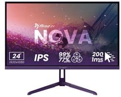 Arozzi Nova 24" Gaming Monitor - Full HD IPS - 200Hz - Paars