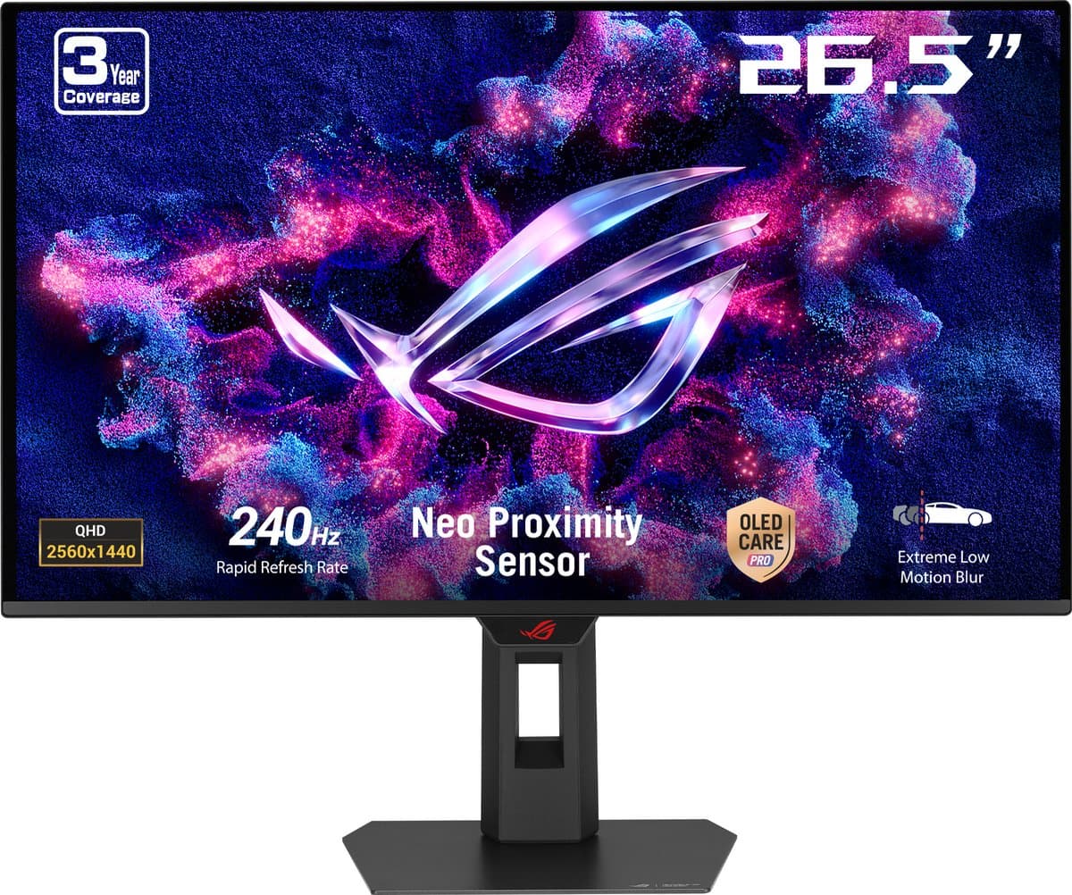 ASUS ROG Strix OLED XG27AQDMES - QHD OLED Gaming Monitor - 240hz - Neo Proximity Sensor - 27 inch — afbeelding 1