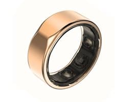 Kuno Ring 2 – Smart Ring – Slaapmonitor – Hartslag & Activiteitentracker – Stappen & Calorieën Meten – Zonder Abonnement – Waterbestendig – Goud – Maat 13