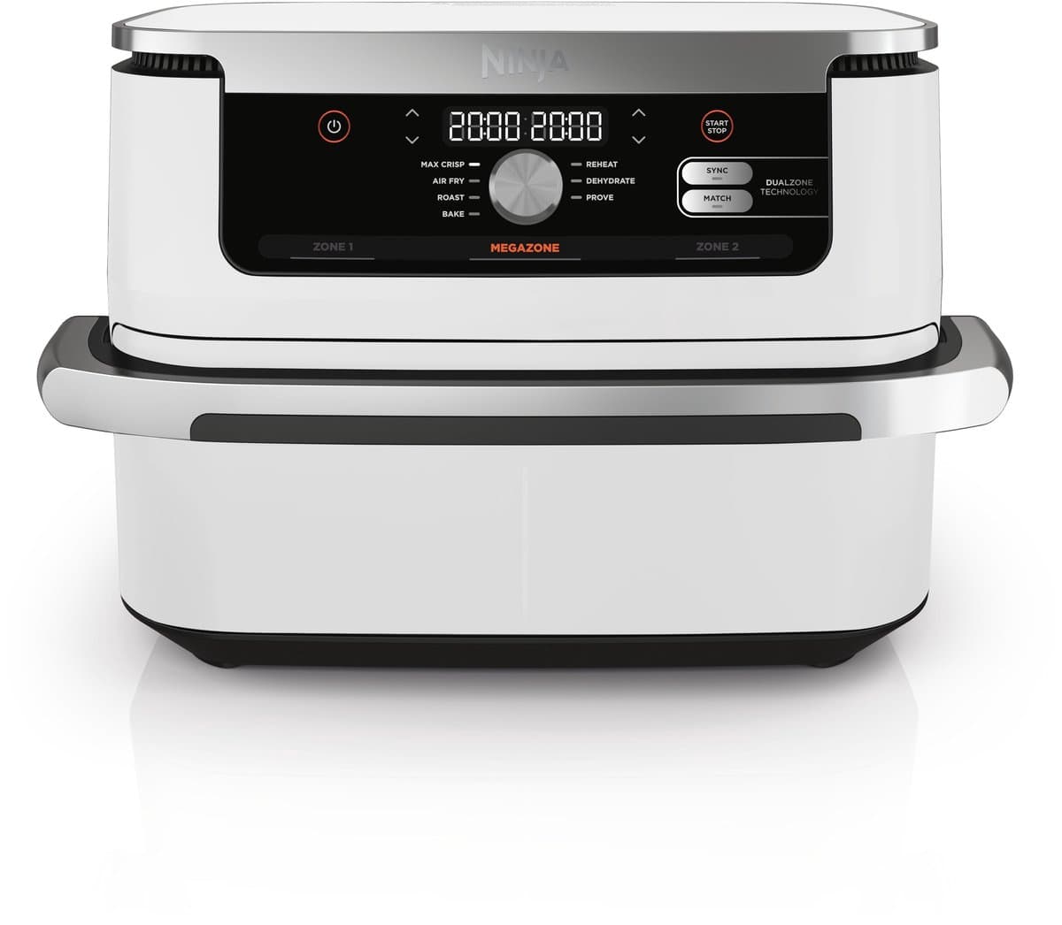 Ninja Foodi FlexDrawer Mega Dubbele Airfryer XXL - 10.4 Liter - Twee Kookvakken of Één MegaZone - Heteluchtfriteuse - Wit - AF500EUWH — afbeelding 1