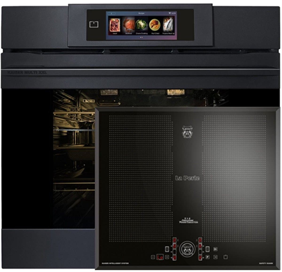 Inbouwoven - KAISER- EH 6347 - XXL Multi 29, multifunctionele elektrische oven met pyrolyse en stoomreiniging - 60 cm + KCT 61 FI - inductiekookplaat - 60 cm — afbeelding 1