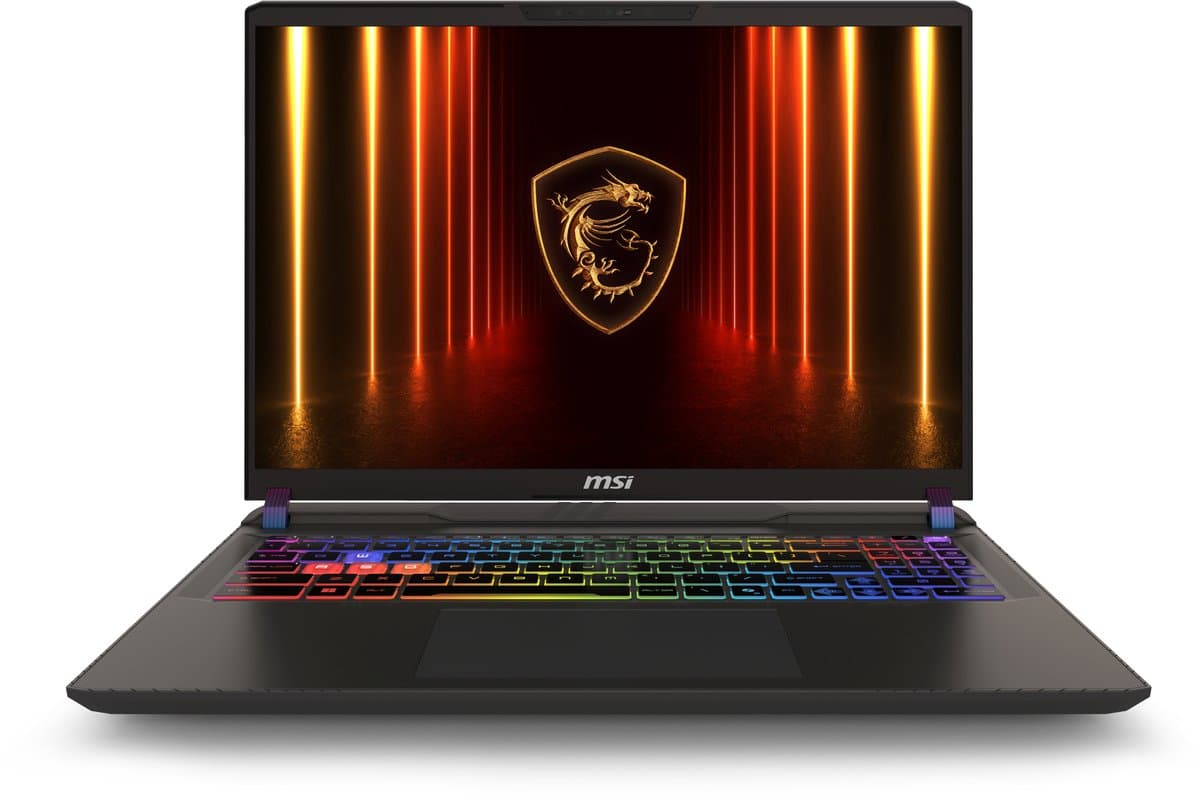 MSI Vector A16 HX A8WHG-023NL AMD Ryzen™ 9 8940HX Laptop 40,6 cm (16") Quad HD+ 16 GB DDR5-SDRAM 1 TB SSD NVIDIA GeForce RTX 5070 Ti Wi-Fi 6E (802.11ax) Windows 11 Home Grijs — afbeelding 1