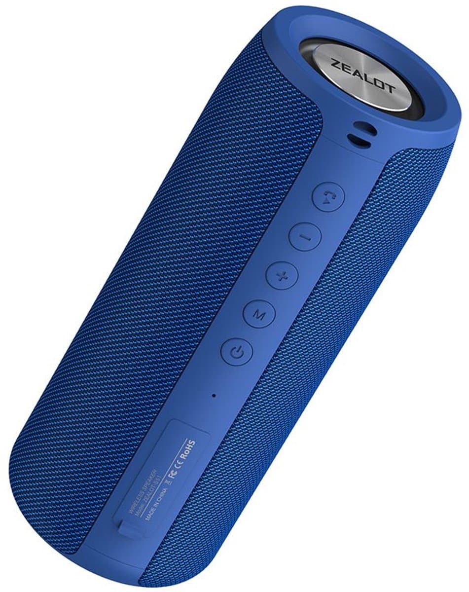 Zealot S51 Bluetooth Speaker – Krachtig & Draagbaar – Tot 10 Uur Speeltijd – Rijk Stereo-geluid & Extra Bas – IPX5 Waterbestendig — afbeelding 1