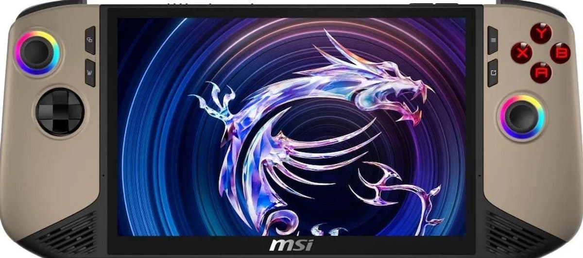 MSI Claw 8 AI+ - Gaming Handheld - Intel Core Ultra 7 258V - 8 inch - 120 Hz - 1 TB SSD - Beige — afbeelding 1