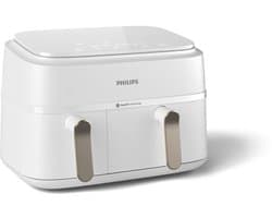 Philips 3000 series NA353/10 - Dual Basket Airfryer - 9L - 2750W - Zilver/Wit
